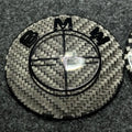 2 logo bmw carbon fiber black